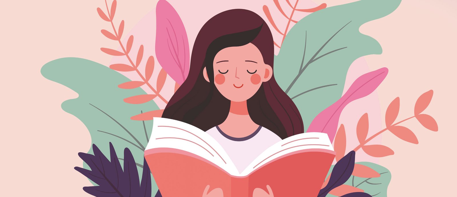 Ilustración de una mujer emergiendo de un libro abierto, representando la identidad y esencia de la obra que se define en la propuesta editorial.